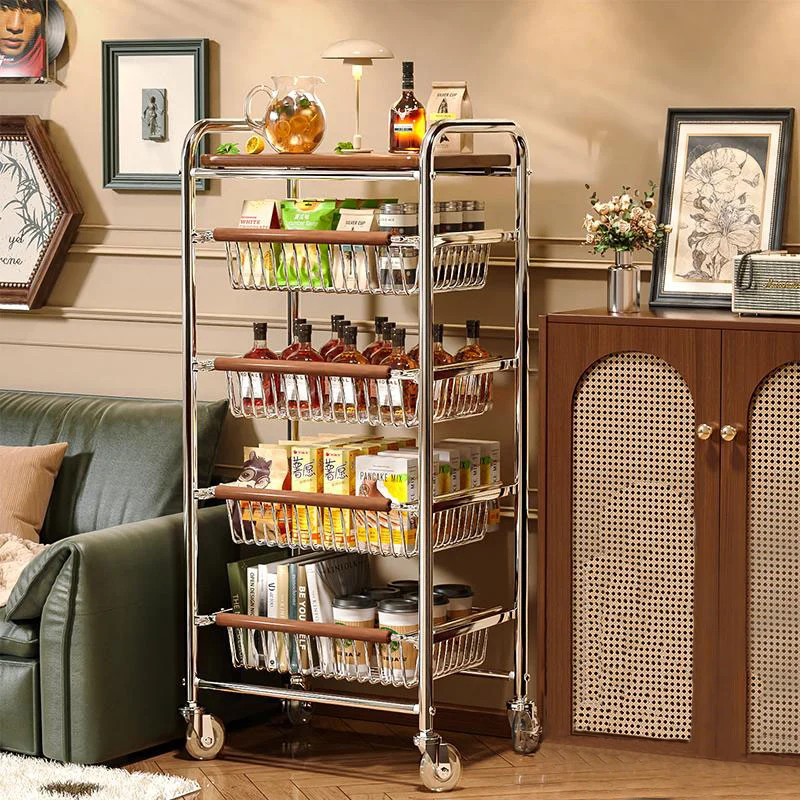 Multi Layer Metal Storage Trolley